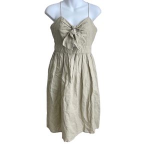 Zara Midi Spaghetti Strap Dress Cotton Small